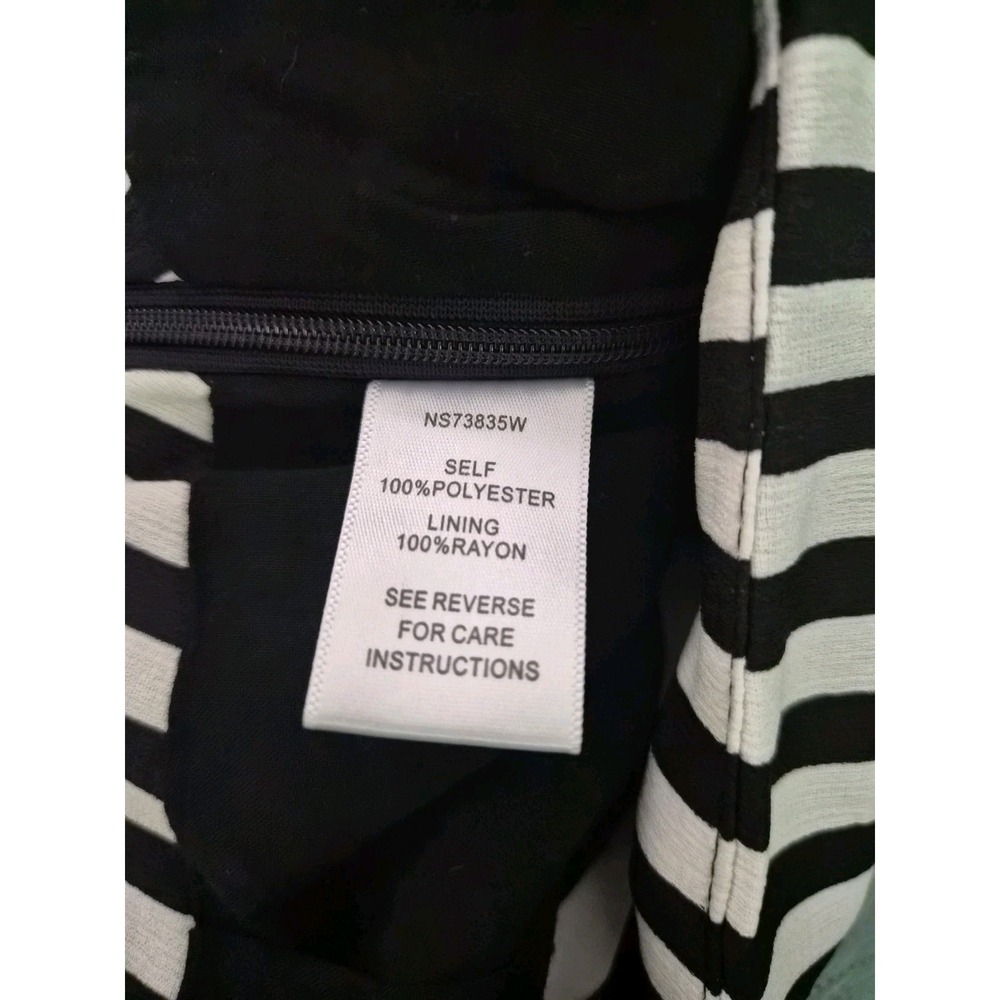 Ark & Co Split Front Culotte Pants Small NWT Black White Striped Wide Leg S - Picture 6 of 7